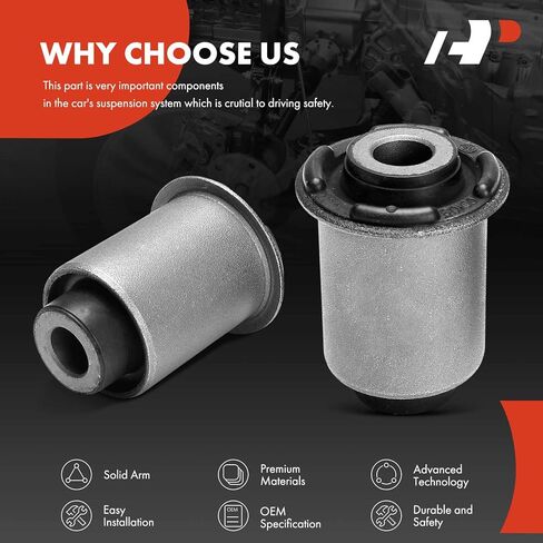 A-Premium 2 x Front Rearward Lower Control Arm Bushing Kit, Compatible with Hyundai Santa Fe 2007-2009, Veracruz 2007-2012 in Saudi Arabia