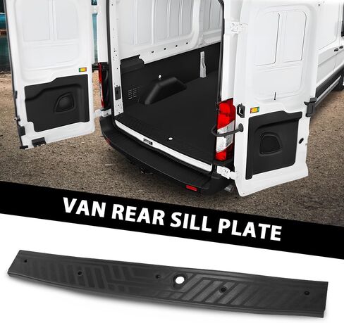 لوحة عتبة خلفية CHEDA PP متوافقة مع Ford Transit 150/250/350 Cargo Van 2015-2023 in Saudi Arabia