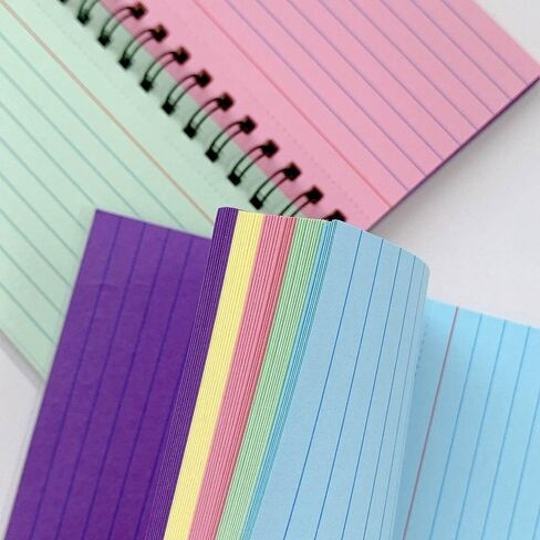 Office Horizontal Line Portable Tearable Memo Pads Notebook Notepad Coil Note Book Journal Diary Planner(Multicolor) in Saudi Arabia