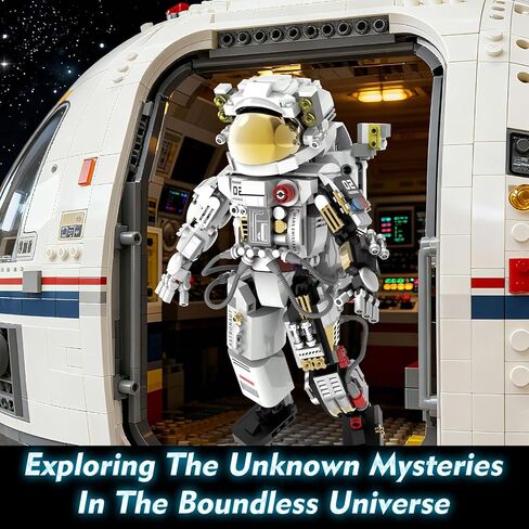 Space Astronaut Building Sets for Kids 8-12+, Astronaut Model Building Kits with Display Stand, Space Astronaut Explorer Building Block Toys for Kid, Collectible Gifts for Adults Boys Girls, 652Pcs in Saudi Arabia
