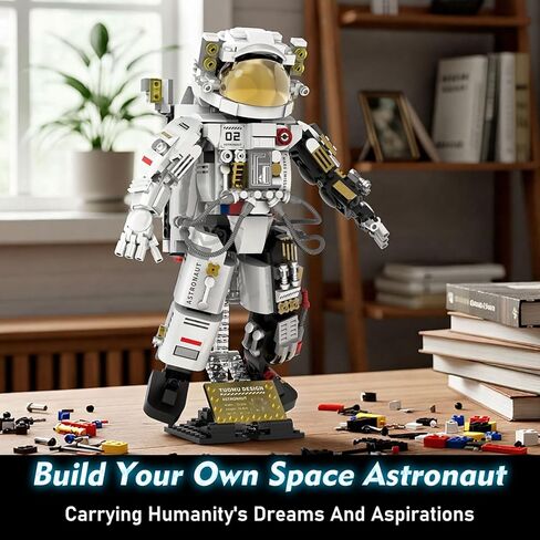Space Astronaut Building Sets for Kids 8-12+, Astronaut Model Building Kits with Display Stand, Space Astronaut Explorer Building Block Toys for Kid, Collectible Gifts for Adults Boys Girls, 652Pcs in Saudi Arabia