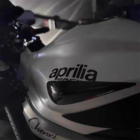 حماية من السقوط للدراجات النارية من أجل Aprilia RS660/Tuono 660 2021-2024، واقيات خزانات من ألياف الكربون، أغطية حماية للخزان، منزلق عادم بلمسة نهائية لامعة، QingHang005 in Kuwait