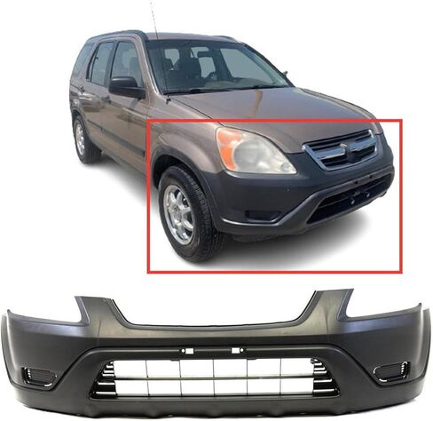 FitParts Compatible With Front Bumper Cover 2002 2003 2004 Honda CR-V LX EX Sport 02 03 04. New, Textured Black. W/o Fog Light Holes. W/o Took Hole. 04711S9AA90 HO1000202 in Saudi Arabia