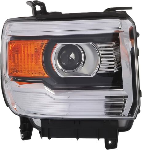 Driver Halogen Headlight Assembly Compatible with 2014-2019 Sierra 1500 2500HD 3500HD w/o DRL Front Left Headlamp GM2502394 in Saudi Arabia