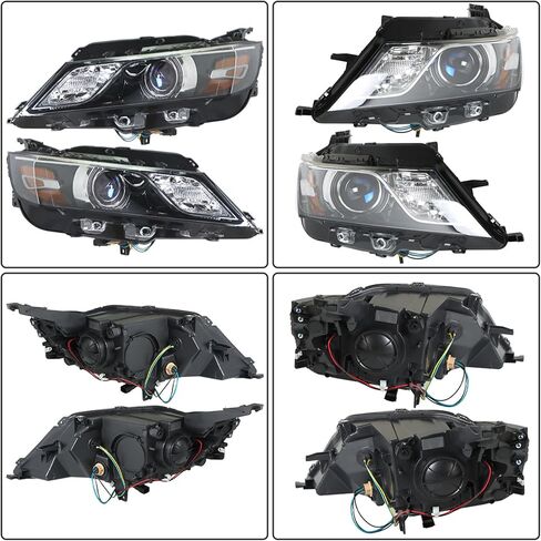 Driver Side and Passenger Side Headlights Assembly Halogen Replacement for Impala 2015-2020 Housing Black Lamp LH RH 2PCS 84178024 84178023 in Saudi Arabia