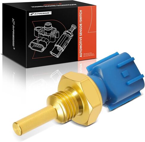 A-Premium Engine Coolant Temperature Sensor [2 Pins] Compatible with Nissan Altima, Rogue, Sentra, Versa Note, Frontier, Murano, Pathfinder, Maxima, TITAN XD, Kicks, NV3500 & Infiniti QX60, QX70, JX35 in Saudi Arabia