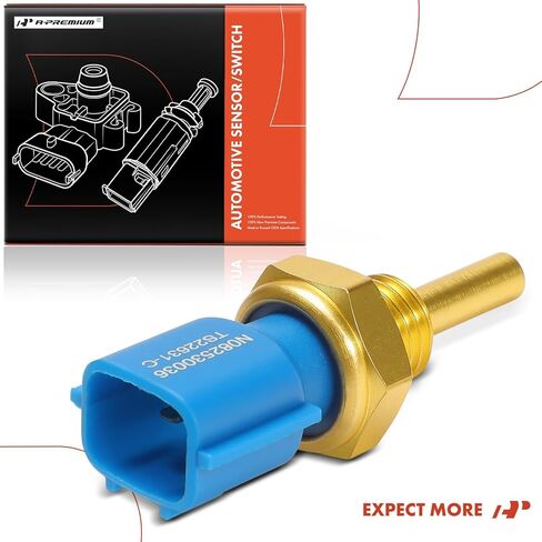 A-Premium Engine Coolant Temperature Sensor [2 Pins] Compatible with Nissan Altima, Rogue, Sentra, Versa Note, Frontier, Murano, Pathfinder, Maxima, TITAN XD, Kicks, NV3500 & Infiniti QX60, QX70, JX35 in Saudi Arabia