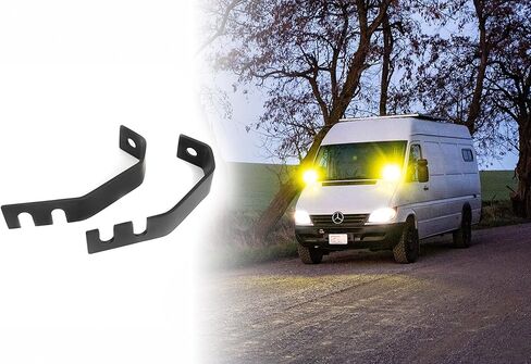 دعامات إضاءة خندق T1N Sprinter (لمرسيدس سبرينتر 1994-2006) | دعامات إضاءة مثبتة على غطاء محرك السيارة لسيارة مرسيدس ودودج وفرايتلاينر كامبر فان وشاحن العمل in Saudi Arabia