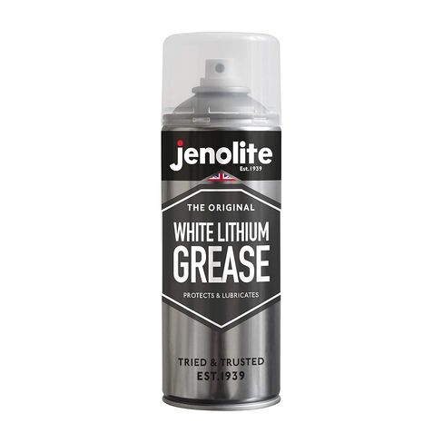 JENOLITE White Lithium Grease Aerosol | Long Lasting Lubricant | Reduce Friction & Wear on Metal Parts | 400ml (13.5fl oz) in Saudi Arabia
