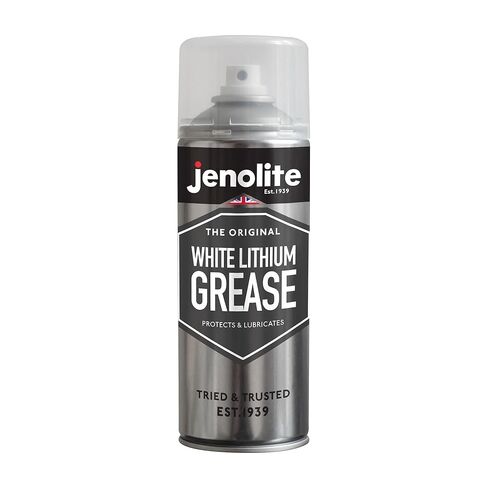 JENOLITE White Lithium Grease Aerosol | Long Lasting Lubricant | Reduce Friction & Wear on Metal Parts | 400ml (13.5fl oz) in Saudi Arabia