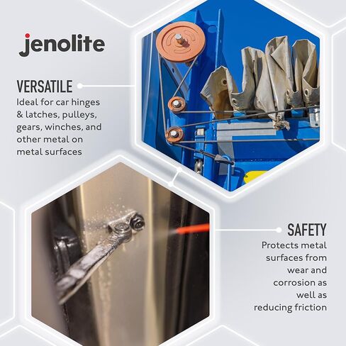 JENOLITE White Lithium Grease Aerosol | Long Lasting Lubricant | Reduce Friction & Wear on Metal Parts | 400ml (13.5fl oz) in Saudi Arabia