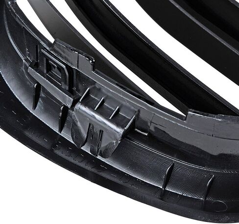 Left Right Glossy Black Double Line Kidney Grille Grill Compatible with 1997-2003 BMW E39 520i 523i 525i 528i 530i 535i 540i M5 4-Door in Kuwait