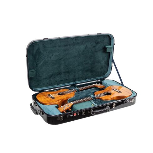 Crossrock Fiberglass Double Case-Fits Two 30'' Baritone Ukuleles, with Accessory Compartment, Backpack Straps, TSA Lock-Milky White (CRF2020DBUMW) in Saudi Arabia