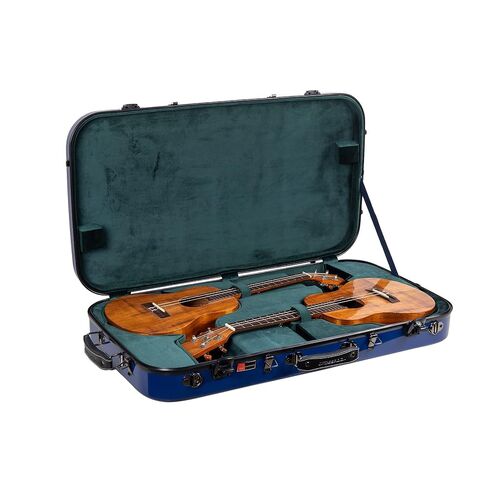 Crossrock Fiberglass Double Case-Fits Two 30'' Baritone Ukuleles, with Accessory Compartment, Backpack Straps, TSA Lock-Milky White (CRF2020DBUMW) in Saudi Arabia