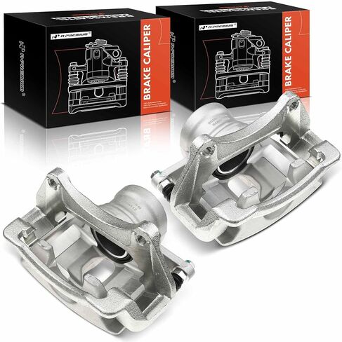 A-Premium Disc Brake Caliper Assembly with Bracket Compatible with Select Kia Models - Optima 2011-2015, L4 2.0L/L4 2.4L - Front Driver and Passenger Side, 2-PC Set in Saudi Arabia