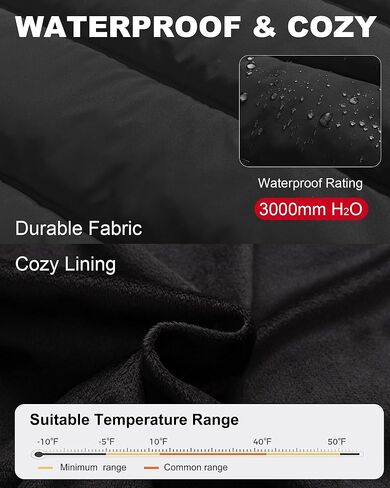 Men's Puffer Jacket Waterproof Winter Parka jacket Warm Thicken Ski Coat in Saudi Arabia
