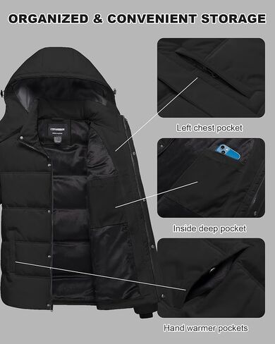 Men's Puffer Jacket Waterproof Winter Parka jacket Warm Thicken Ski Coat in Saudi Arabia