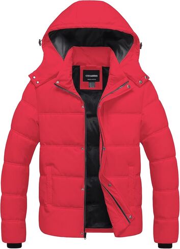 Men's Puffer Jacket Waterproof Winter Parka jacket Warm Thicken Ski Coat in Kuwait