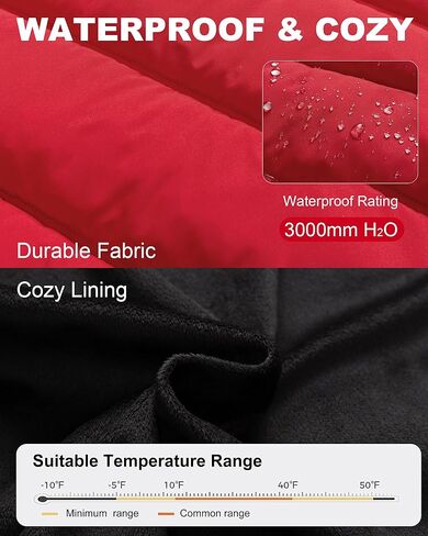 Men's Puffer Jacket Waterproof Winter Parka jacket Warm Thicken Ski Coat in Kuwait