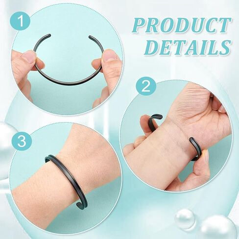 UNICRAFTALE 4Pcs 2 Colors Stainless Steel Grooved Cuff Bangles C-Shaped Blank Cuff Bangles Sets Open Blank Bracelet Hair Tie Bracelet for DIY Inlay Clay Rhinestone Pave Bangle Making in Saudi Arabia