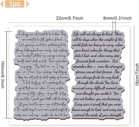 GLOBLELAND Vintage Text Words Background Cling Rubber Stamp 22x18cm EVA Cling Mount Stamps Rubber Stamps Set for Card Making Photo Album Decor Decoration DIY Scrapbooking in Saudi Arabia