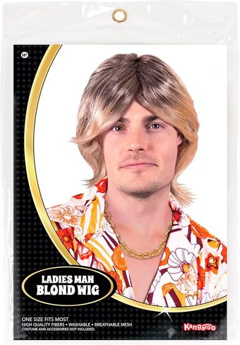 Kangaroo's Halloween Accessories - Ladies Man Wig in Saudi Arabia