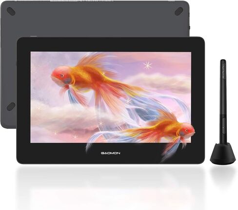 GAOMON PD156Pro - 15.6" Drawing Tablet with Screen Full-Laminated 120% sRGB Pen Display with Dial Key & 10 Hotkeys, Battery-Free Stylus Art Tablet for Digital Drawing, Anime, Sketch, Graphic Design in Saudi Arabia