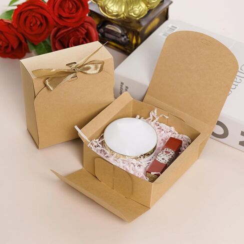 JTYKUYR 12 Pcs Gift Boxes with Lids 4.5''x4.5''x2'' Black Gift Boxes with Ribbons for Wedding Engagements Bridal Shower Party Christmas in Saudi Arabia