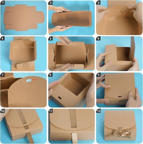 JTYKUYR 12 Pcs Gift Boxes with Lids 4.5''x4.5''x2'' Black Gift Boxes with Ribbons for Wedding Engagements Bridal Shower Party Christmas in Saudi Arabia