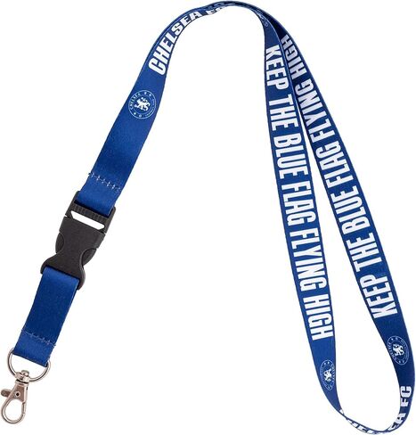 Desert Cactus Chelsea FC Lanyard Vinyl London Blue Lions Club كرة القدم كرة القدم مفاتيح السيارة معرف شارة حامل سلسلة مفاتيح قابلة للفصل مشبك مشبك (حبل C) in Saudi Arabia
