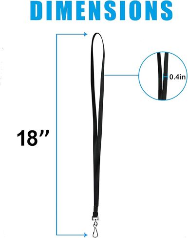 120 قطعة من الحبل الأسود المسطح الفاخر مع خطاف J دوار لحامل شارة اسم الهوية، VIP، المدرسة، الأطفال، المدرب، المؤتمر، المهرجانات ومفاتيح التعليق in Kuwait