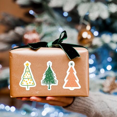 Fancy Land 500 Pcs Christmas Tree Stickers Boho Christmas Holiday Kids Adults Party Decorations in Saudi Arabia