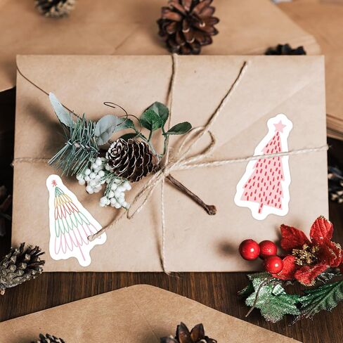Fancy Land 500 Pcs Christmas Tree Stickers Boho Christmas Holiday Kids Adults Party Decorations in Saudi Arabia