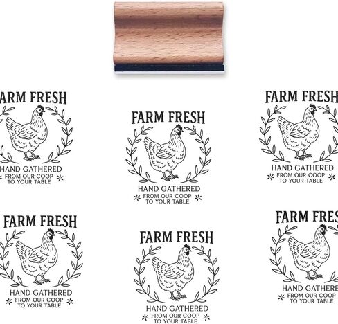 Farm Fresh Rubber Stamp, 1-1/3 Medium Stamp for Scrapbooking Card Making Crafting in Saudi Arabia