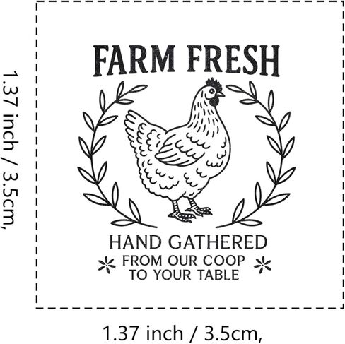 Farm Fresh Rubber Stamp, 1-1/3 Medium Stamp for Scrapbooking Card Making Crafting in Saudi Arabia
