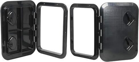 Amarine Made Marine Deck Hatch Hatch Access Hatch & Lid 12-3/8" X 17-1/4" - أبيض - 315 مم × 440 مم (أبيض) in Saudi Arabia