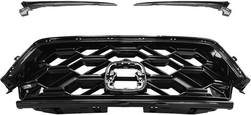 Front Bumper Upper Grille Grill Compatible with Hon-da CRV Sport Hybrid EX LX Touring Turbo 2023 2024 W/Headlight Trim Molding Gloss Black in Saudi Arabia