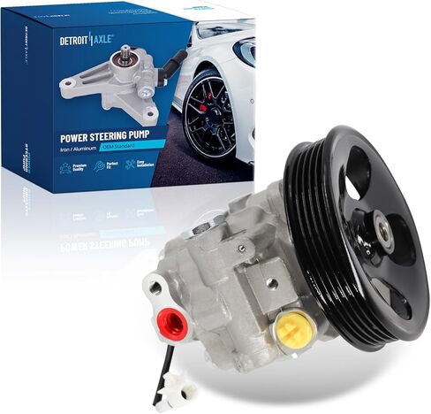 Detroit Axle - Power Steering Pump for 2003-2007 Subaru Forester 2004 2005 2006 Power Steering Pump with Pulley Replacement 96-5330 in Saudi Arabia