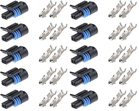 5Pcs 12162193 2 Way Female 10Pcs 12124075 For Metri-Pack 150.2 Pull-to-Seat Automotive Device Connectors,with Terminals in Saudi Arabia