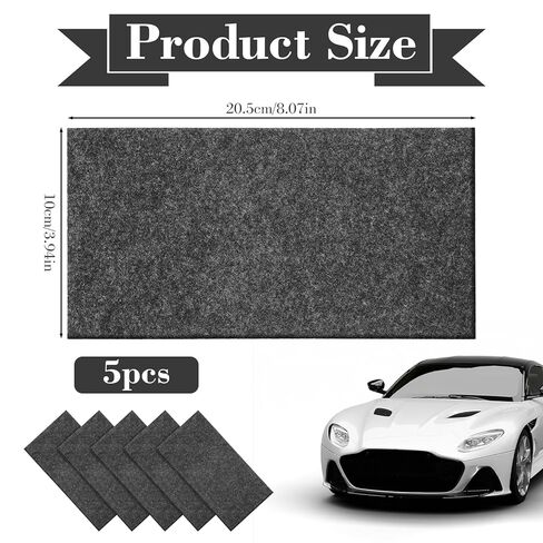 Thinp 5 Pcs Nano Sparkle Cloth for Car Scratches, Car Scratches Remover Upgrade Nano Magic Cloth Multi-Purpose Nanos Wipe Cloths to Easily Repair Paint Scratch, Water Spots in Saudi Arabia