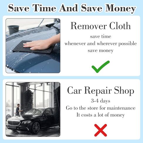 Thinp 5 Pcs Nano Sparkle Cloth for Car Scratches, Car Scratches Remover Upgrade Nano Magic Cloth Multi-Purpose Nanos Wipe Cloths to Easily Repair Paint Scratch, Water Spots in Saudi Arabia