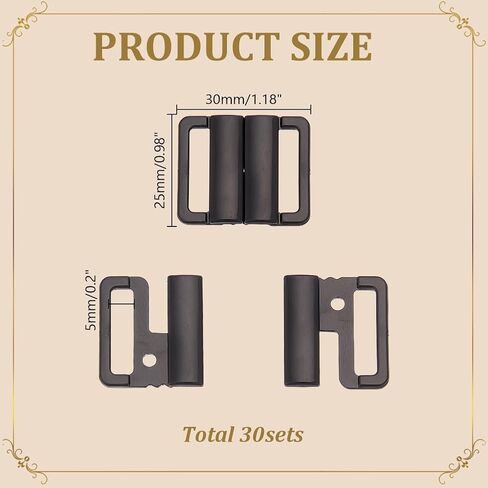 arricraft Plastic Buckles Front Closure Hook Clasp Fasteners for Sewing Clothes Bra Swimsuit Sewing Supplies in Saudi Arabia