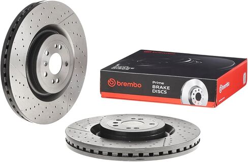 Brembo 09.B805.11 UV Coated Pillar Vented drilled + Slotted Front Brake Rotor MERCEDES-BENZ OE# A1664210512 in Saudi Arabia