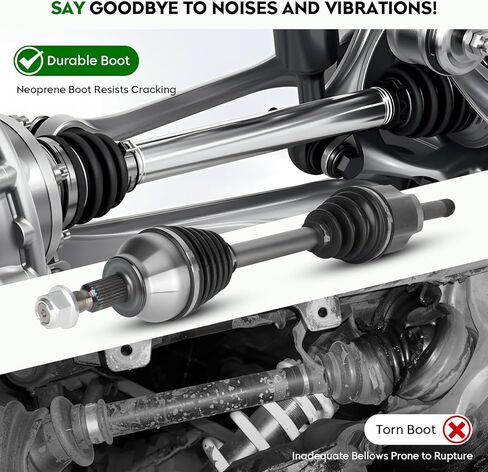 2 Pack Front CV Axle Shaft Assembly fits for Ford Escape S&SE 2013-2016 2.5L only for FWD, Naturally Aspirated, Driver and Passenger Side, For 66-2284, 66-2362 in Saudi Arabia