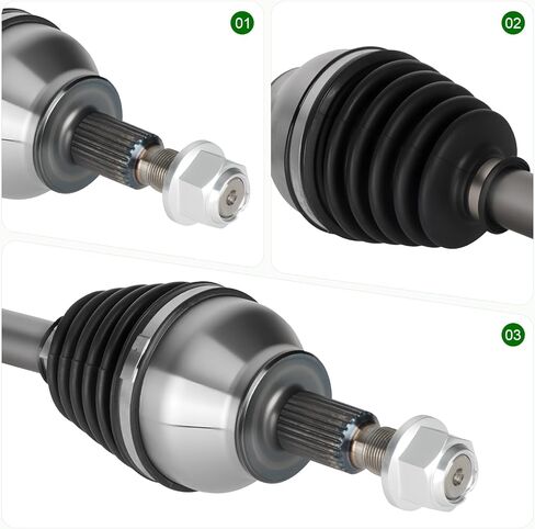 2 Pack Front CV Axle Shaft Assembly fits for Ford Escape S&SE 2013-2016 2.5L only for FWD, Naturally Aspirated, Driver and Passenger Side, For 66-2284, 66-2362 in Saudi Arabia