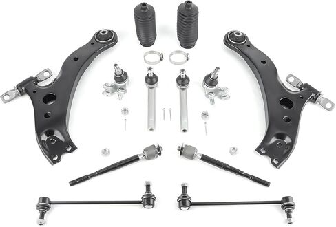 maXpeedingrods 14Pc AWD Suspension Kit for Toyota Highlander 2004-2007 Lexus RX350 2007 RX330 2004-2006, Front Lower Control Arm with Lower Ball Joint Sway Bar Links Outer & Inner Tie Rods Boots in Saudi Arabia