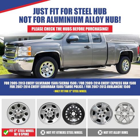Nixon Offroad 18 Inch Alloy Wheel Wheel Skins 4 Pc Black Matte for 2014-2018 Chevy Silverado 1500&2019 Chevy Silverado 1500 LD&2015-2020 Chevy Suburban&2015-2020 Chevy Tahoe, Snap-On in Saudi Arabia