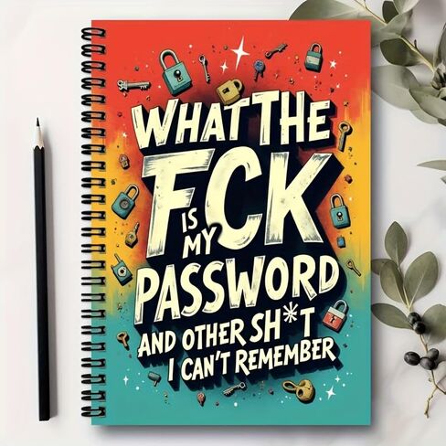 Spiral Password Log Notebook, Internet and Computer Login Organizer for Recording Website User Name and Password, Home or Office Password Keeper in Saudi Arabia
