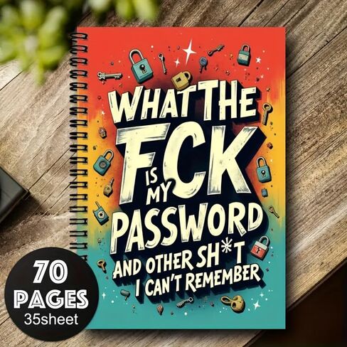 Spiral Password Log Notebook, Internet and Computer Login Organizer for Recording Website User Name and Password, Home or Office Password Keeper in Saudi Arabia