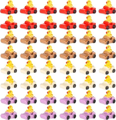 48pcs Micro Ducks, Multi-Colour Resin Miniature Duck Figures Funny Mini Resin Ducks Car Cute Little Ducks for Aquarium Dollhouse Home Office Decoration in Saudi Arabia